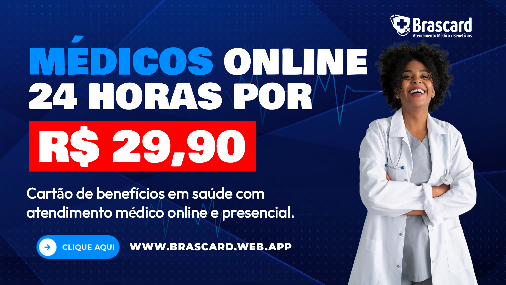 Paciente em consulta via telemedicina Brascard
